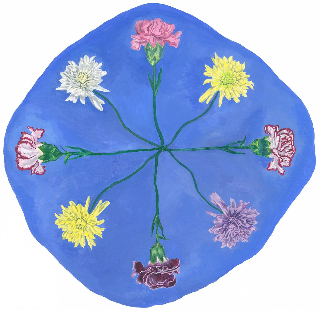 Chrysanthemum and Carnation Wheel