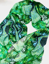 Load image into Gallery viewer, Green Winter Garden Scarf