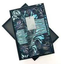 Load image into Gallery viewer, Navy Winter Garden Scarf