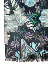 Load image into Gallery viewer, Navy Winter Garden Scarf