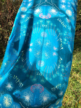 Load image into Gallery viewer, Teal Dandelion Scarf